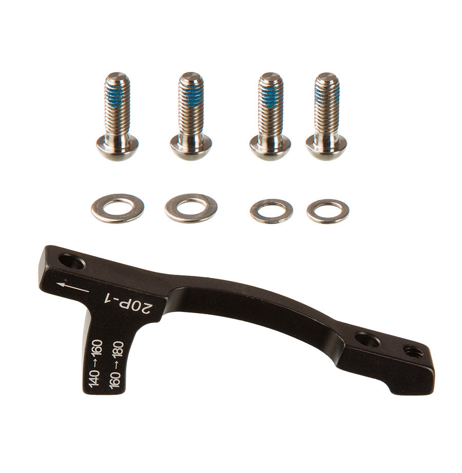 SRAM Post Bracket 20 P 1 Disc Brake Adaptor - For 160mm 180mm Rotors Only Includes Bracket Titanium Bolts