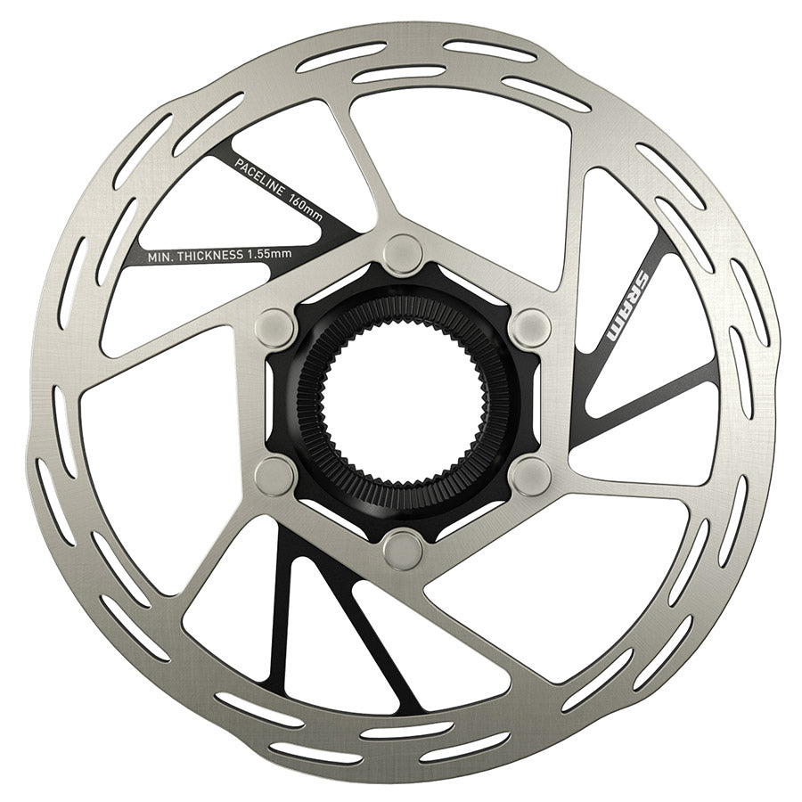 SRAM Paceline Disc Brake Rotor - 160mm Center Lock 1.85mm Includes Internal Tooled Lockring