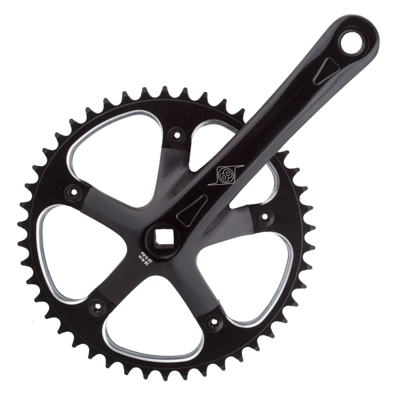 Origin8 SST 170x46 103mm JIS Square Taper crankset black/black
