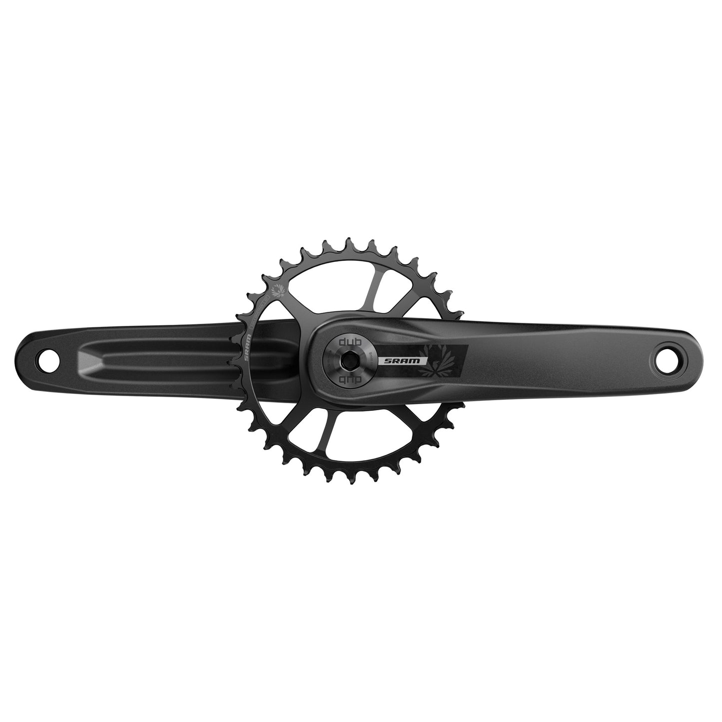 SRAM S200 Eagle Fatbike Crankset - 170mm 30t Steel -4mm Offset Chainring Aluminum Crankarms DUB Spindle BLK 76.5mm Chainline B1