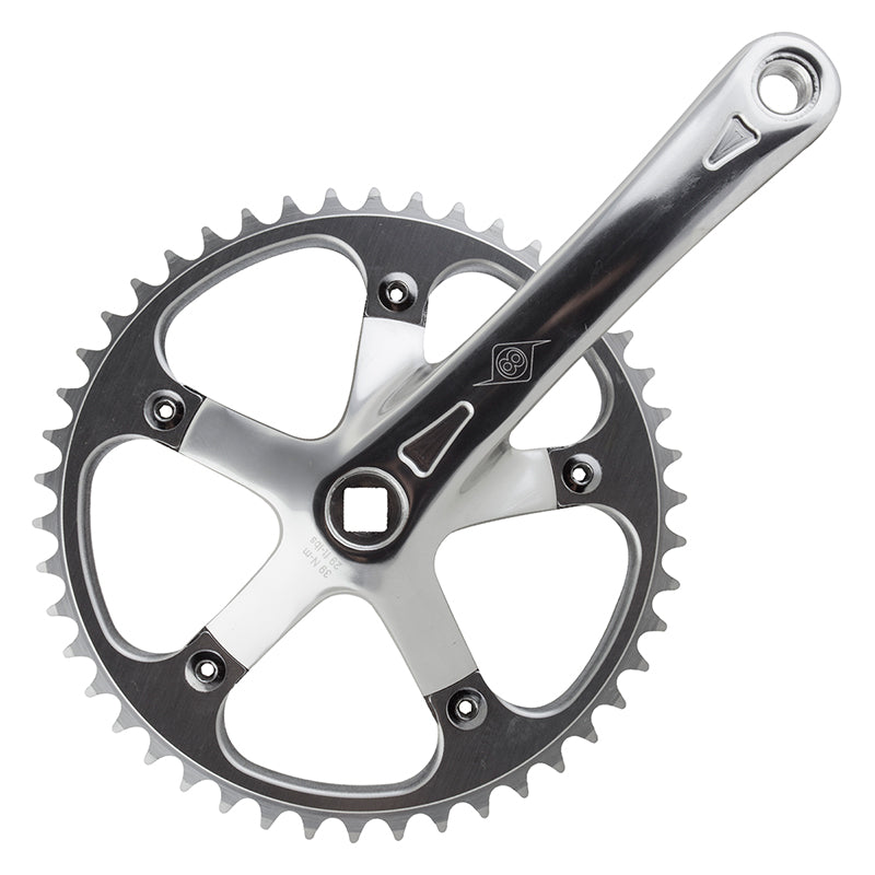 Origin8 SST 170x46 103mm JIS Square Taper crankset silver/silver
