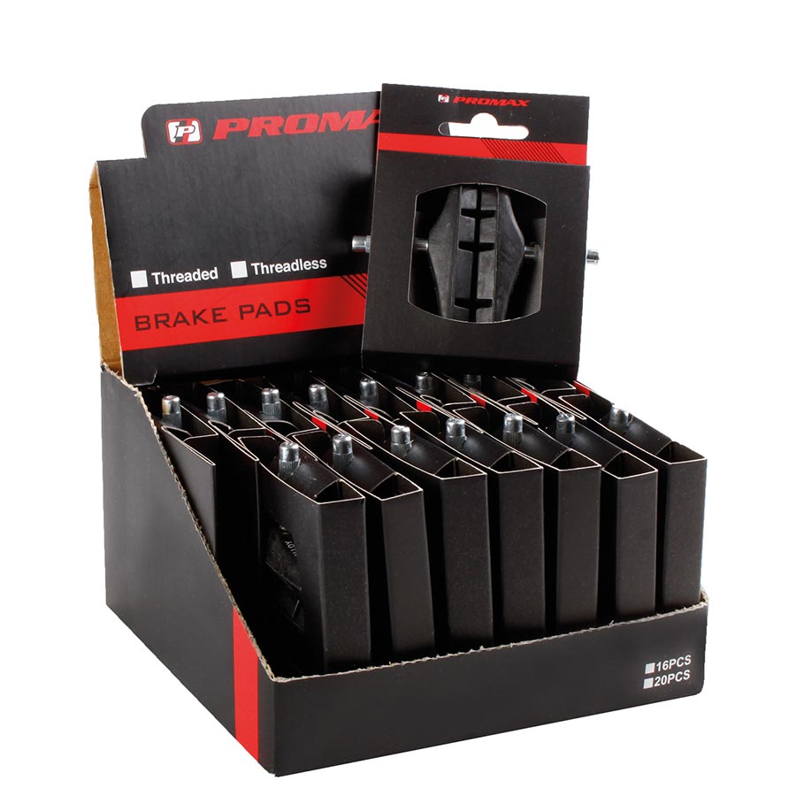 Promax 70 C Cantilever Brake Pads Non-threaded posts Rubber Black Pair