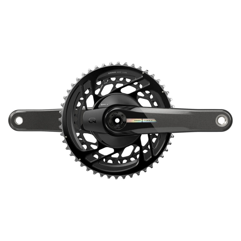 SRAM Force AXS Power Meter Crankset - 170mm 2x 12-Speed 48/35t Direct Mount DUB Spindle Interface Iridescent Gray D2