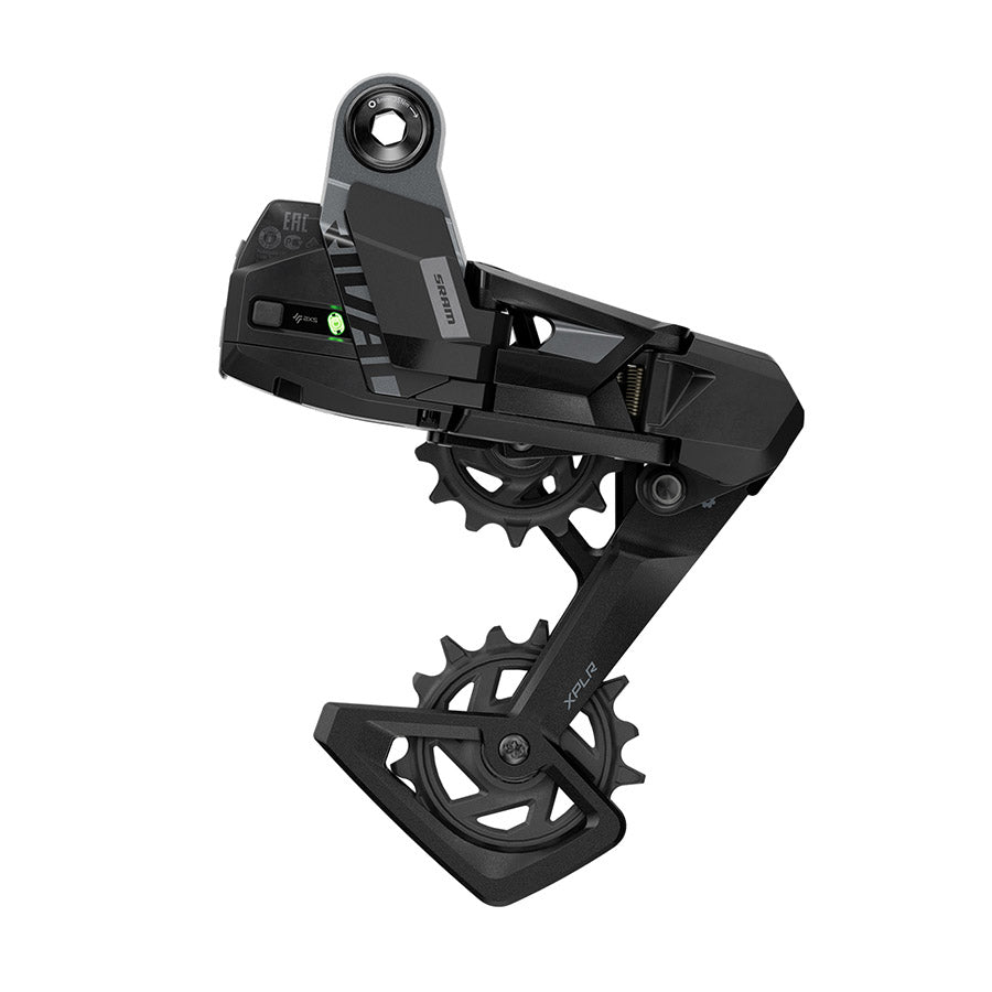 SRAM Rival XPLR AXS Rear Derailleur - For Rival XPLR 1x 13-Speed 46t Max UDH Hangerless Battery Not Included BLK/Silver E1