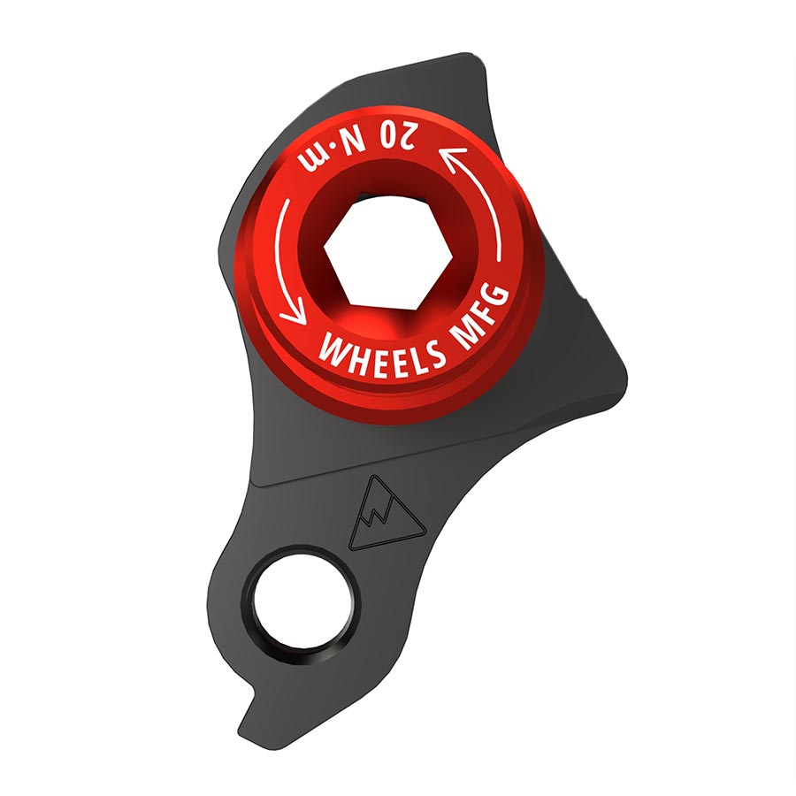 Wheels Manufacturing Universal Derailleur Hanger - 404-1 For Frames designed to accept SRAM UDH BLK/Red