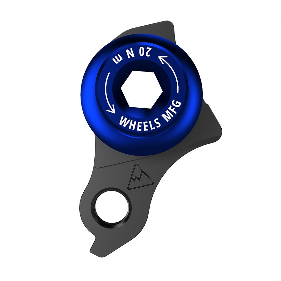 Wheels Manufacturing Universal Derailleur Hanger - 487-6 For Trek ABP MTB Frames designed to accept SRAM UDH BLK/Blue