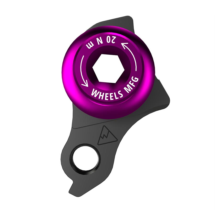 Wheels Manufacturing Universal Derailleur Hanger - 487-7 For Trek ABP MTB Frames designed to accept SRAM UDH BLK/Purple