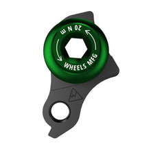 Wheels Manufacturing Universal Derailleur Hanger - 487-9 For Trek ABP MTB Frames designed to accept SRAM UDH BLK/Green