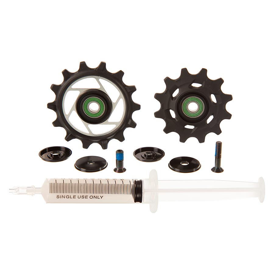 SRAM RED AXS Rear Derailleur Pulley Kit - 12t Upper 14t Lower Ceramic Pulley Wheel Bearings E1