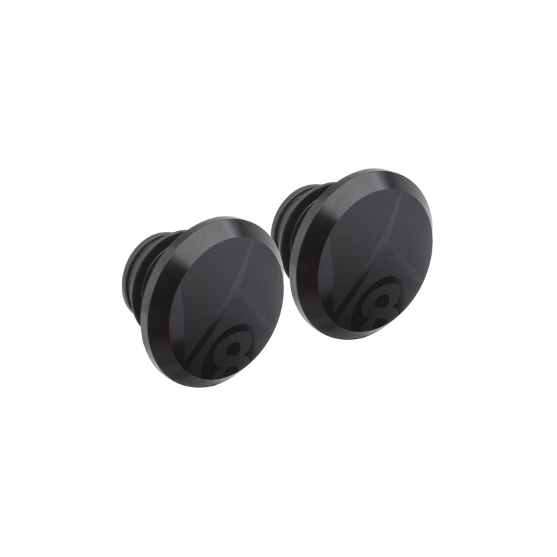 Origin8 Alloy MTB Push-In Bar End Plugs Anodized Black Push-In 30mm