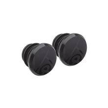 Origin8 Alloy Road Push-In Bar End Plugs Anodized Black Push-In 25mm