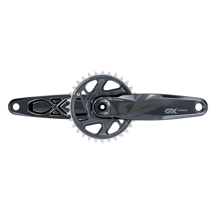 SRAM GX Eagle Fat Bike Crankset - 170mm 12-Speed 30t Direct Mount DUB Spindle Interface For 190mm Rear Spacing Lunar