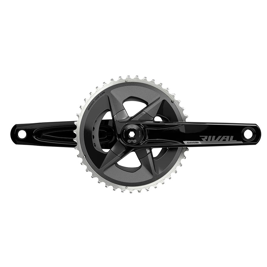 SRAM Rival AXS Wide Crankset - 165mm 12-Speed 43/30t 94 BCD DUB Spindle Interface BLK D1