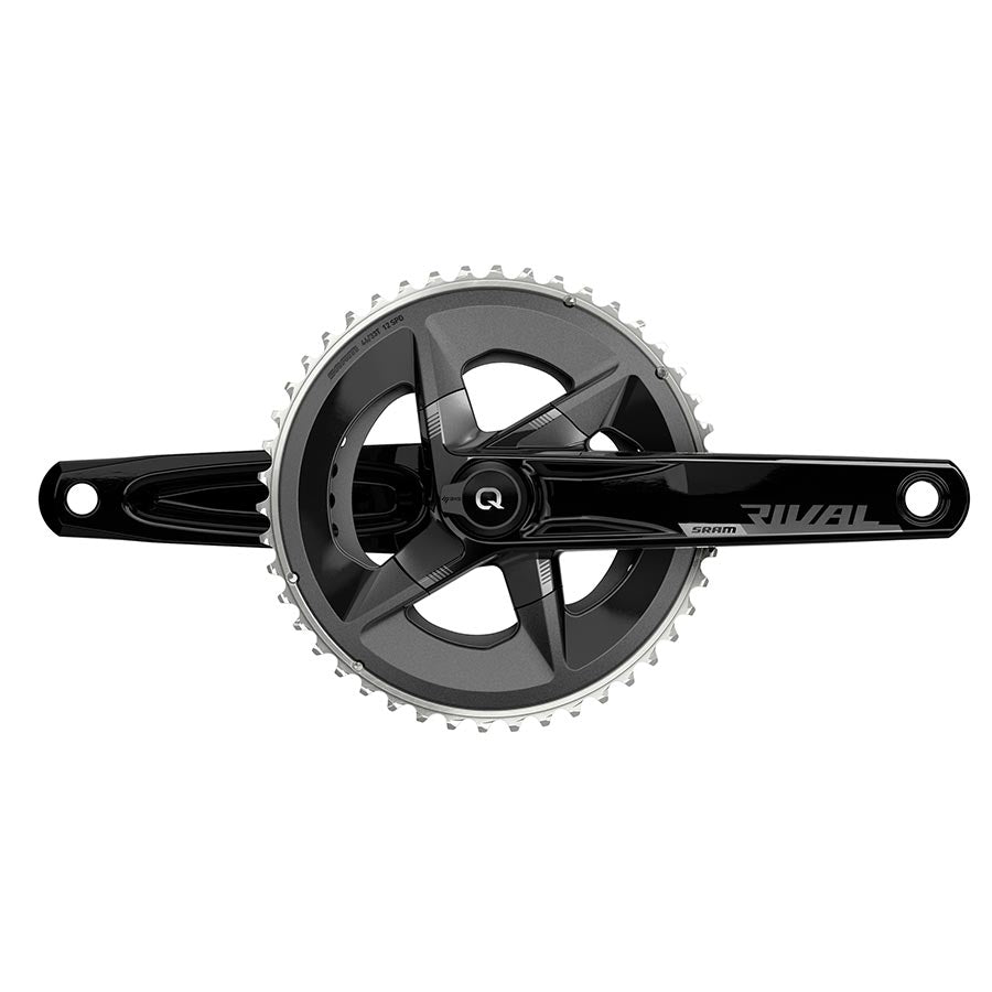 SRAM Rival AXS Crankset Quarq Power Meter - 170mm 12-Speed 48/35t Yaw 107 BCD DUB Spindle Interface BLK D1