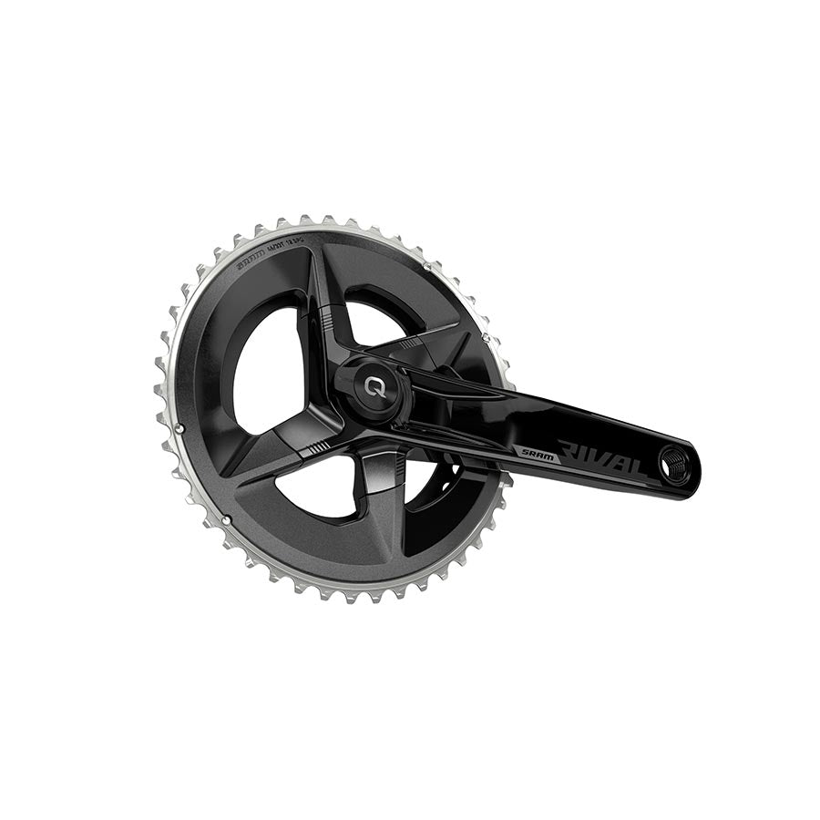 SRAM Rival AXS Crankset Quarq Power Meter - 170mm 12-Speed 46/33t Yaw 107 BCD DUB Spindle Interface BLK D1