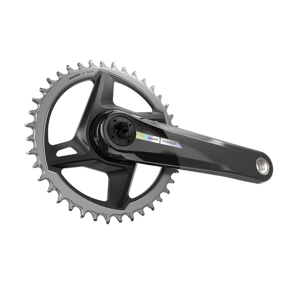 SRAM Force 1 Crankset - 172.5mm 12-Speed 40t Direct Mount DUB Spindle Interface Iridescent Gray D2