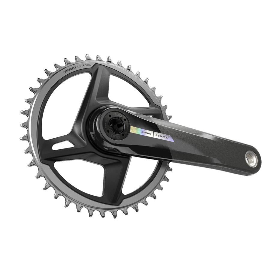 SRAM Force 1 Wide Crankset - 172.5mm 12-Speed 40t Direct Mount DUB Spindle Interface Iridescent Gray D2