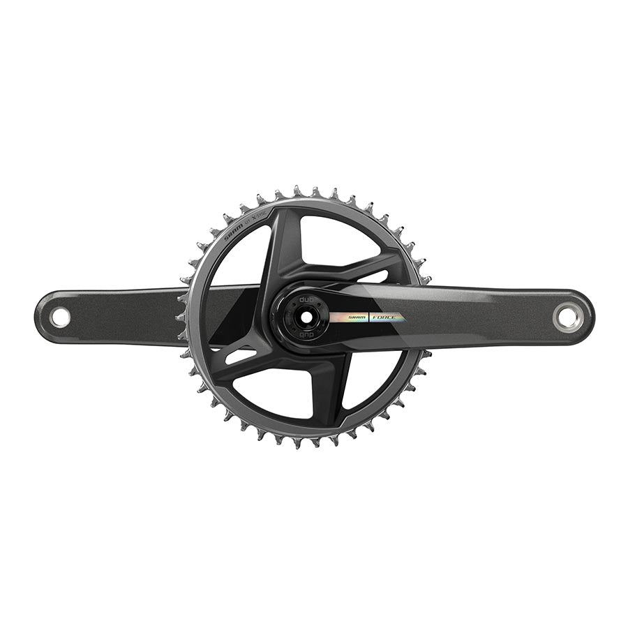 SRAM Force 1 Wide Crankset - 175mm 12-Speed 40t Direct Mount DUB Spindle Interface Iridescent Gray D2