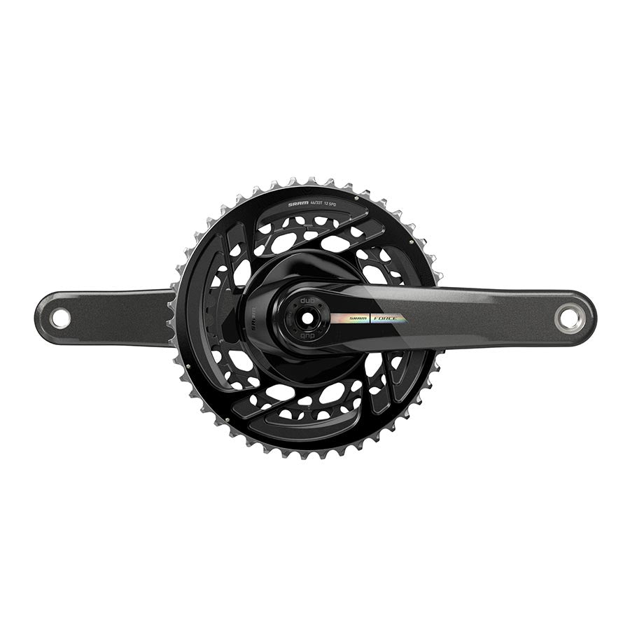 SRAM Force Crankset - 172.5mm 2x 12-Speed 46/33t Direct Mount DUB Spindle Interface Iridescent Gray D2