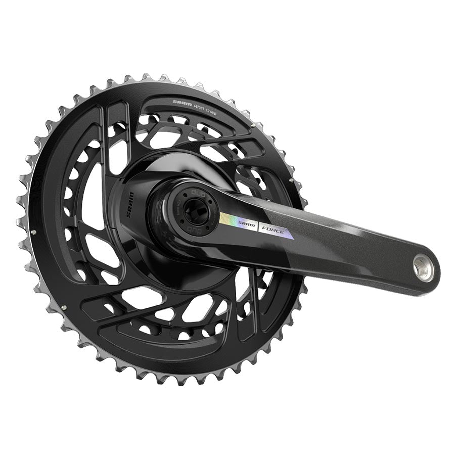 SRAM Force Crankset - 172.5mm 2x 12-Speed 50/37t Direct Mount DUB Spindle Interface Iridescent Gray D2