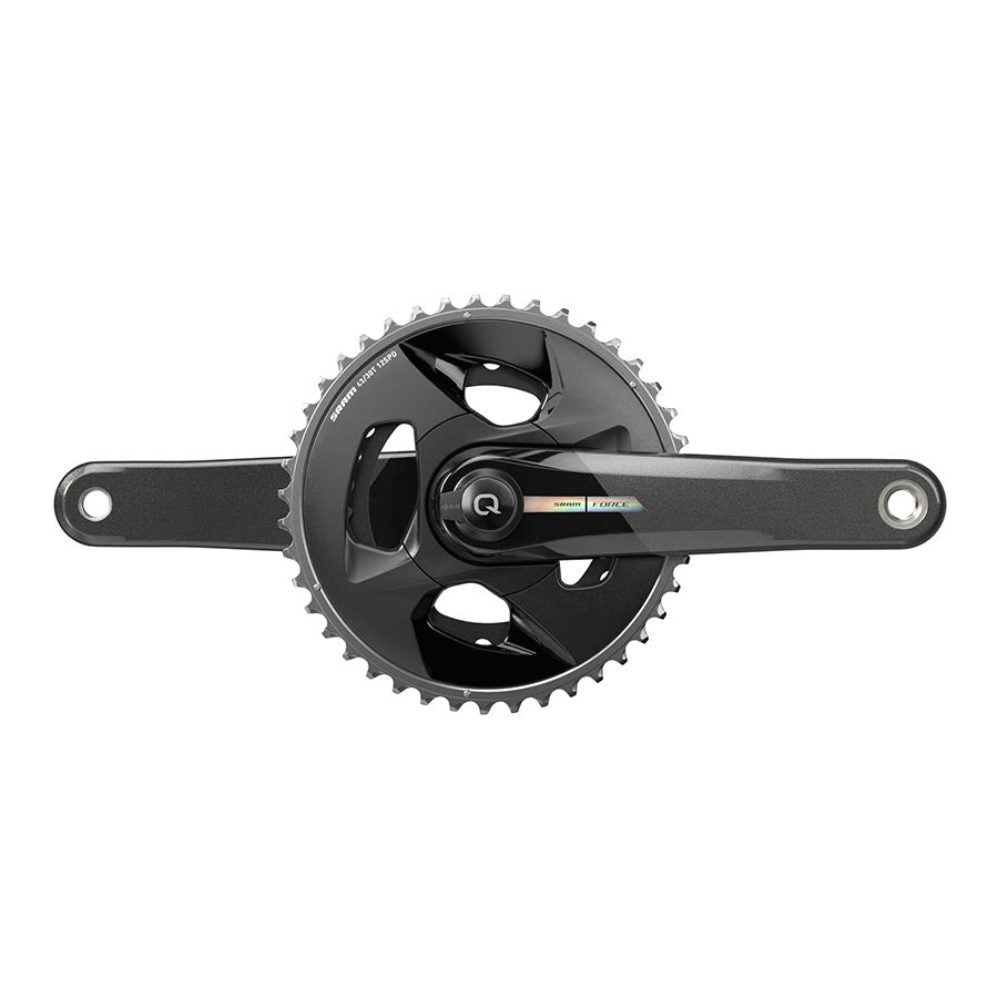 SRAM Force D2 2x Wide Power Meter Crankset Speed: 12 Spindle: 28.99mm BCD: Direct Mount 43/30 DUB 172.5mm Black Road Disc