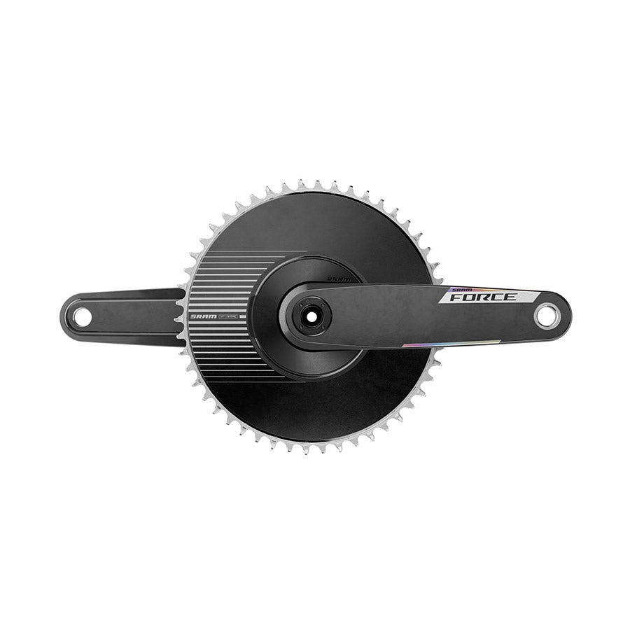 SRAM Force 1x Aero E1 Crankset Speed: 12/13 Spindle: 28.99mm BCD: Direct Mount SRAM 8 Bolt 50 DUB 175mm Black Road