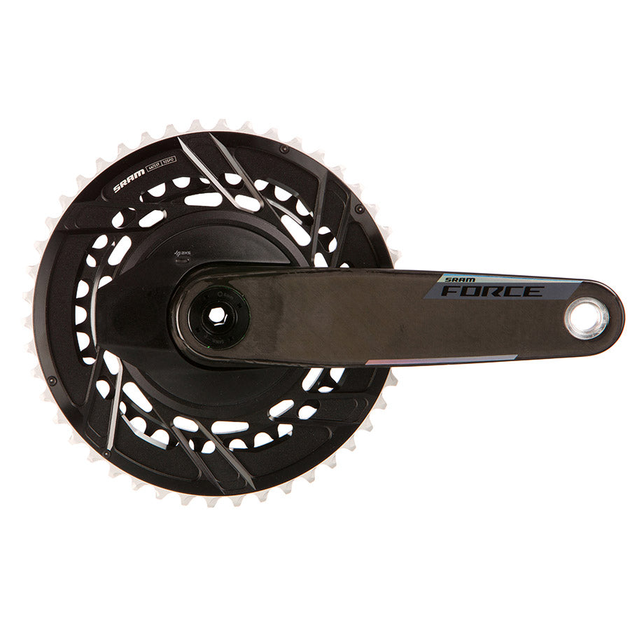 SRAM Force AXS Power Meter Crankset - 175mm 12-Speed 46/33t Thread Mount 8-Bolt PM Spider DUB Spindle Carbon E1
