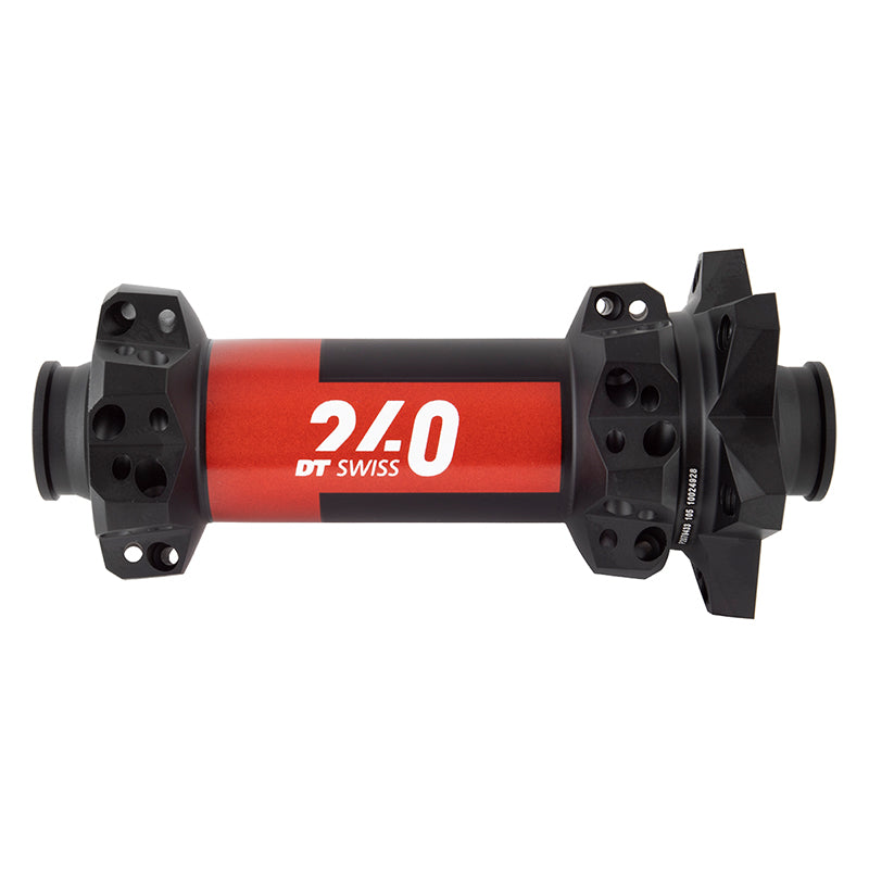 DT Swiss 240 Front Hub - 15 x 110mm 6-Bolt Black/Red 28H