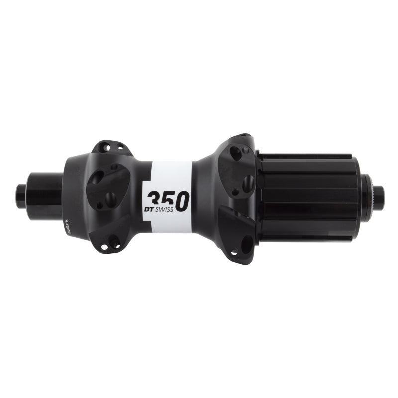 DT Swiss 350 Rear Hub - QR x 130mm Rim Brake HG11 Road BLK 24H Straightpull 36pt Straight Pull