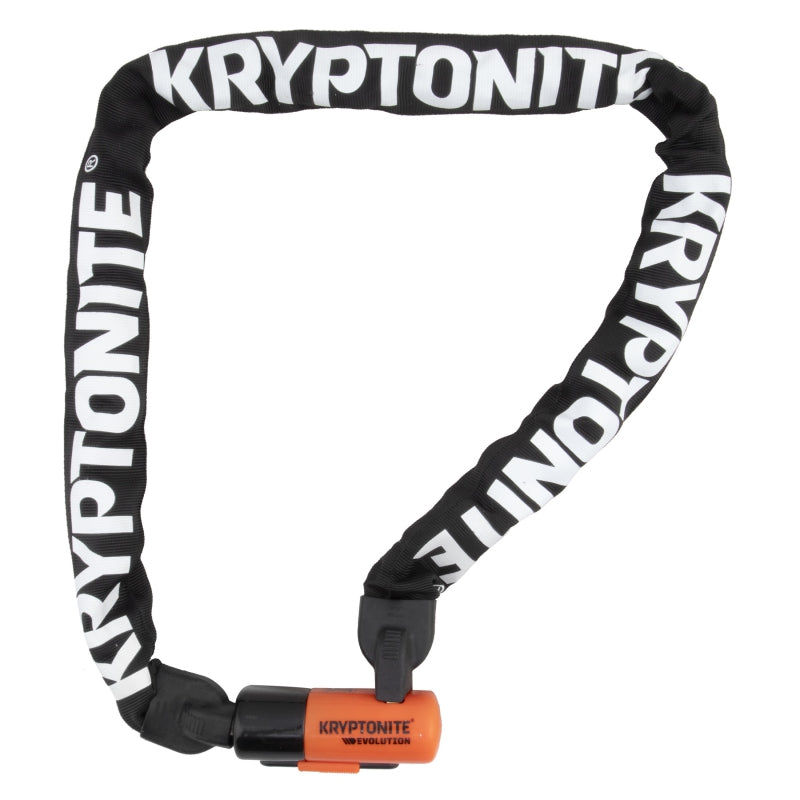 Kryptonite Evolution Series 4 Integrated Chain 10mm 4` 8.6`/ 143.86cm Key Blk/Org 8 of 10