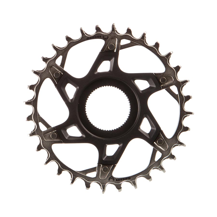 SRAM XX T-Type Fazua Chainring Teeth: 32 Speed: 12 BCD: Direct Mount Aluminum/Steel Silver