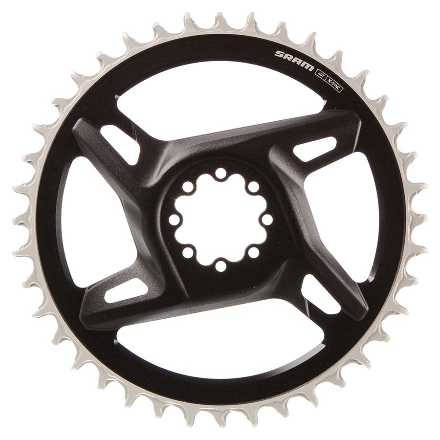 SRAM RED X-Sync Chainring - 40t 12/13-Speed 8-Bolt Direct Mount 6.5mm Offset BLK/Silver E1