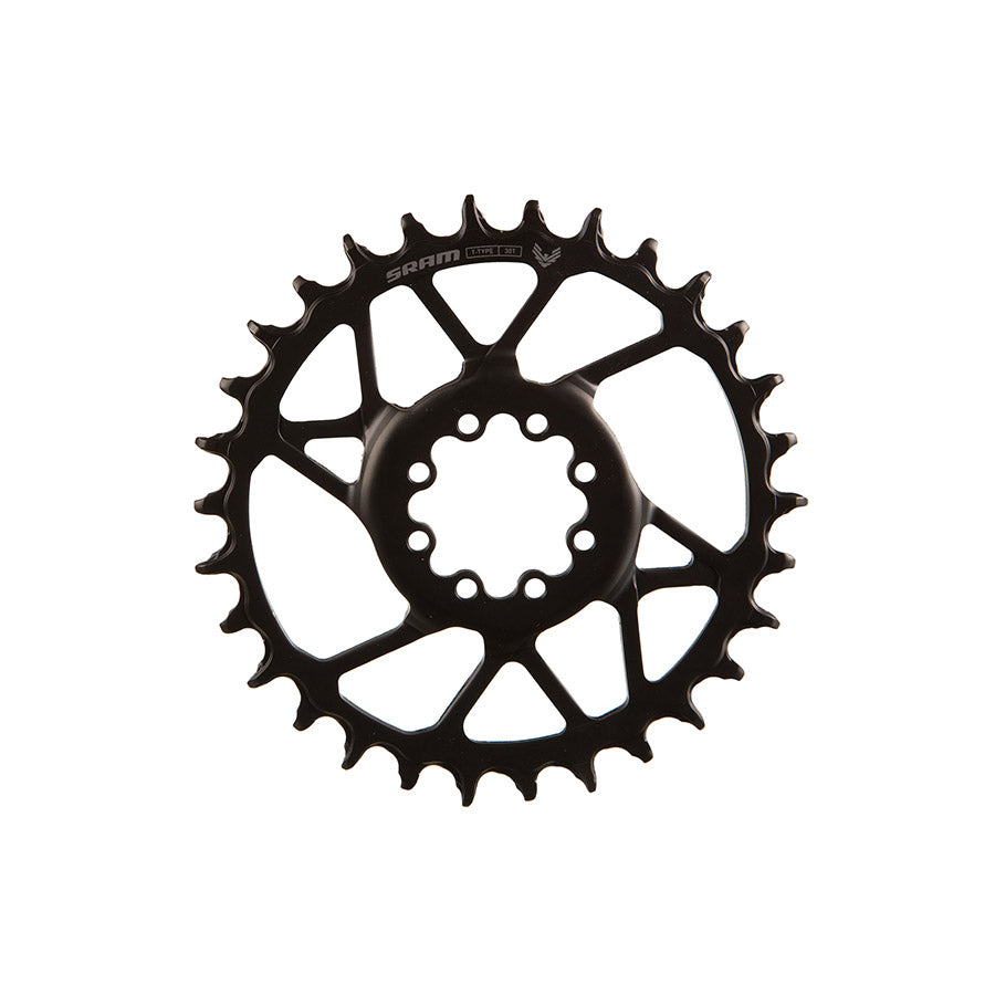 SRAM S1000 Eagle T-Type Direct Mount Chainring - 30t 12-Speed 8-Bolt Direct Mount 3mm Offset Steel BLK