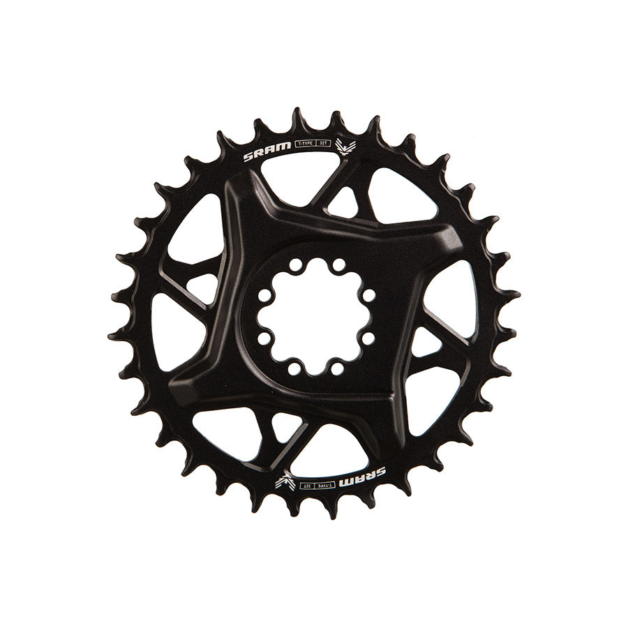 SRAM S1000 Eagle T-Type Direct Mount Chainring - 32t 12-Speed 8-Bolt Direct Mount 3mm Offset Aluminum BLK