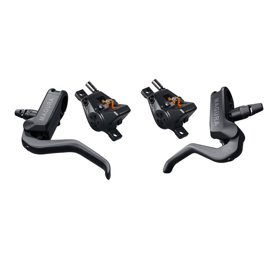 Magura MT A2 Disc Brake Lever Set - Left Right Levers Front Rear 2-Pistion Calipers BLK