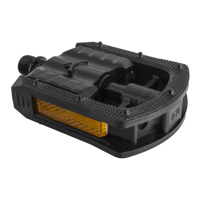 Sunlite Folding City Pedals 9/16` Dual DU Sleeve Black