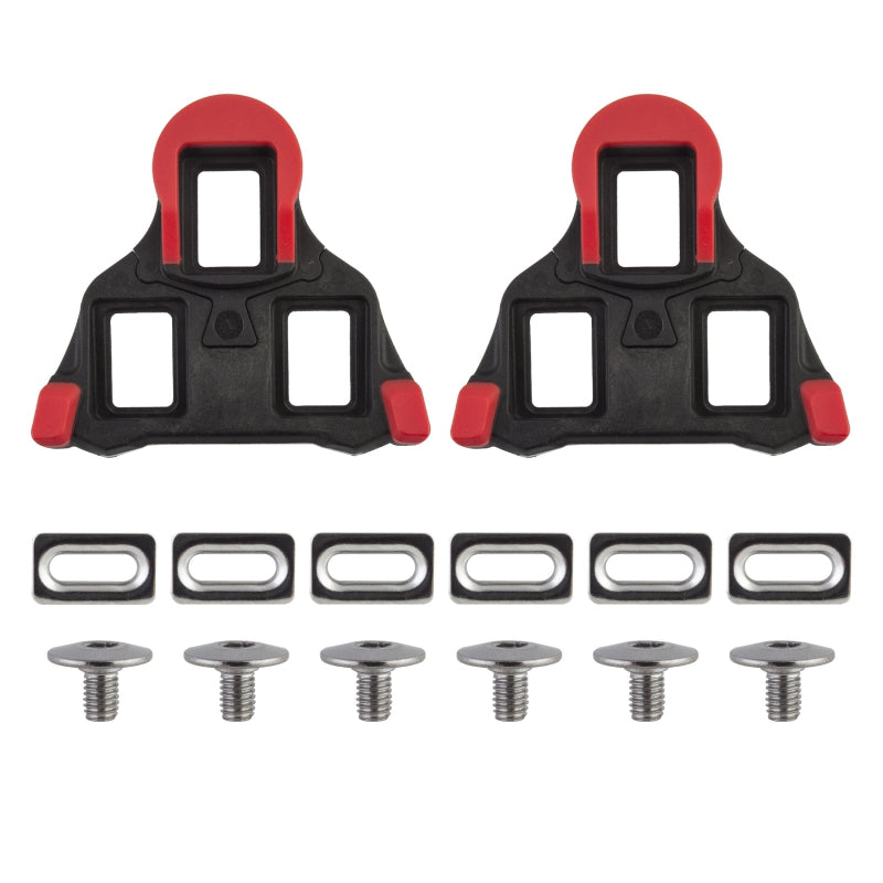 Origin8 Split Fixed SPD-SL Cleats  Black/Red SPD-SL 0° Fixed