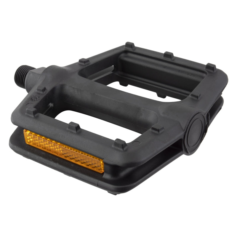 Pure cycles Nylon Platform Pedals 9/16` Black Composite 105x100x25mm