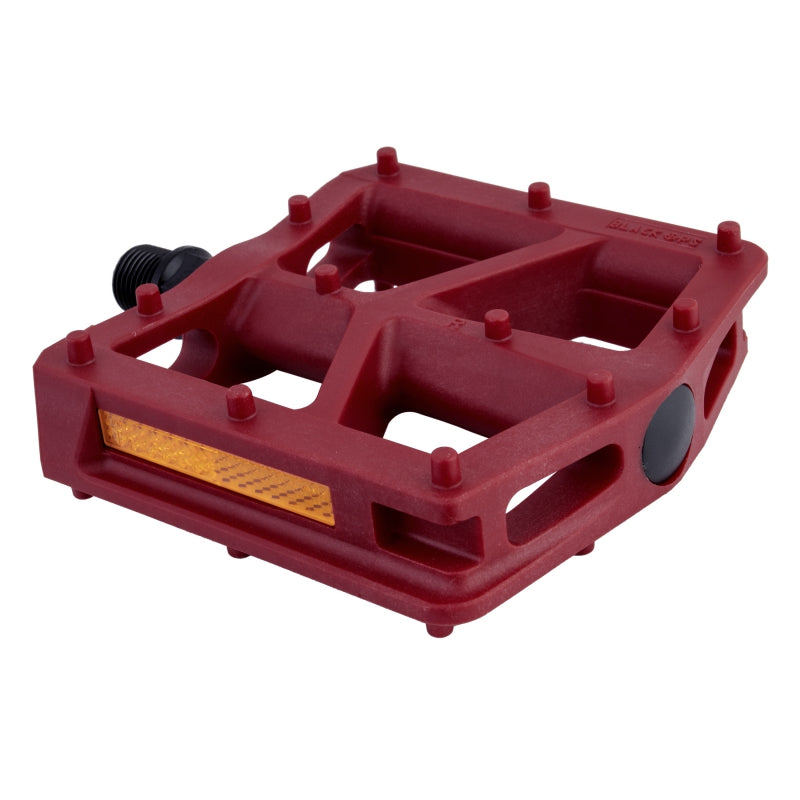 Black ops T-Bar Pedals 9/16` Loose Ball Red Composite 95x96x20mm