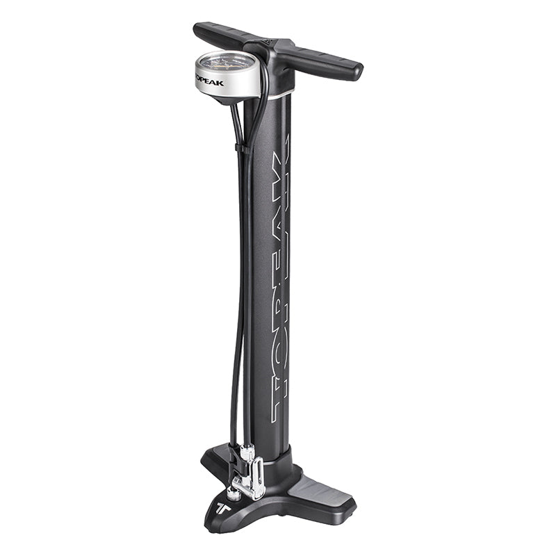 Topeak Joe Blow Twin Turbo Floor Pump SmartHead Black