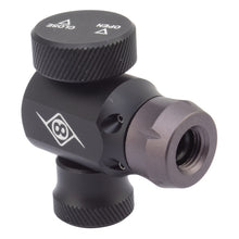 Origin8 Micro Twist CO2 Inflator Threaded PV/SV Black Inflator Head Only Aluminum