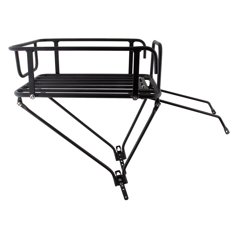 Bike Rear Rack Eyelets Pure cycles Urban Rear Rack Rear Eyelet Black 55lbs – Amped Adventure