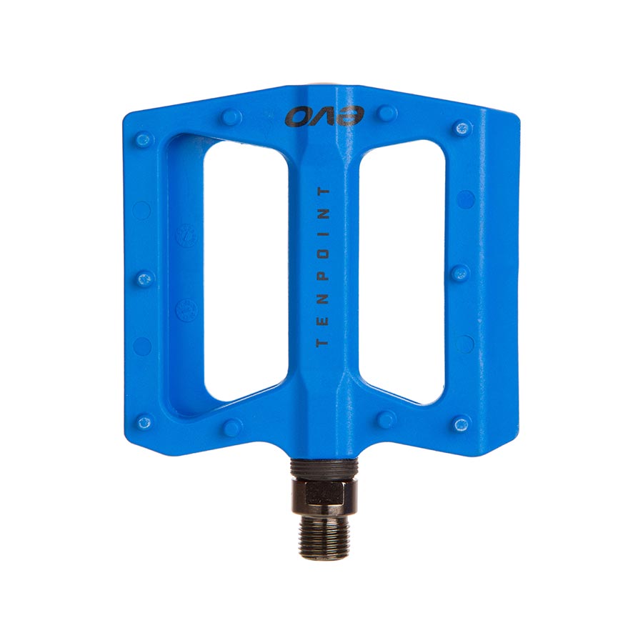 EVO Tenpoint Platform Pedals Body: Nylon Spindle: Cr-Mo 9/16'' Blue Pair