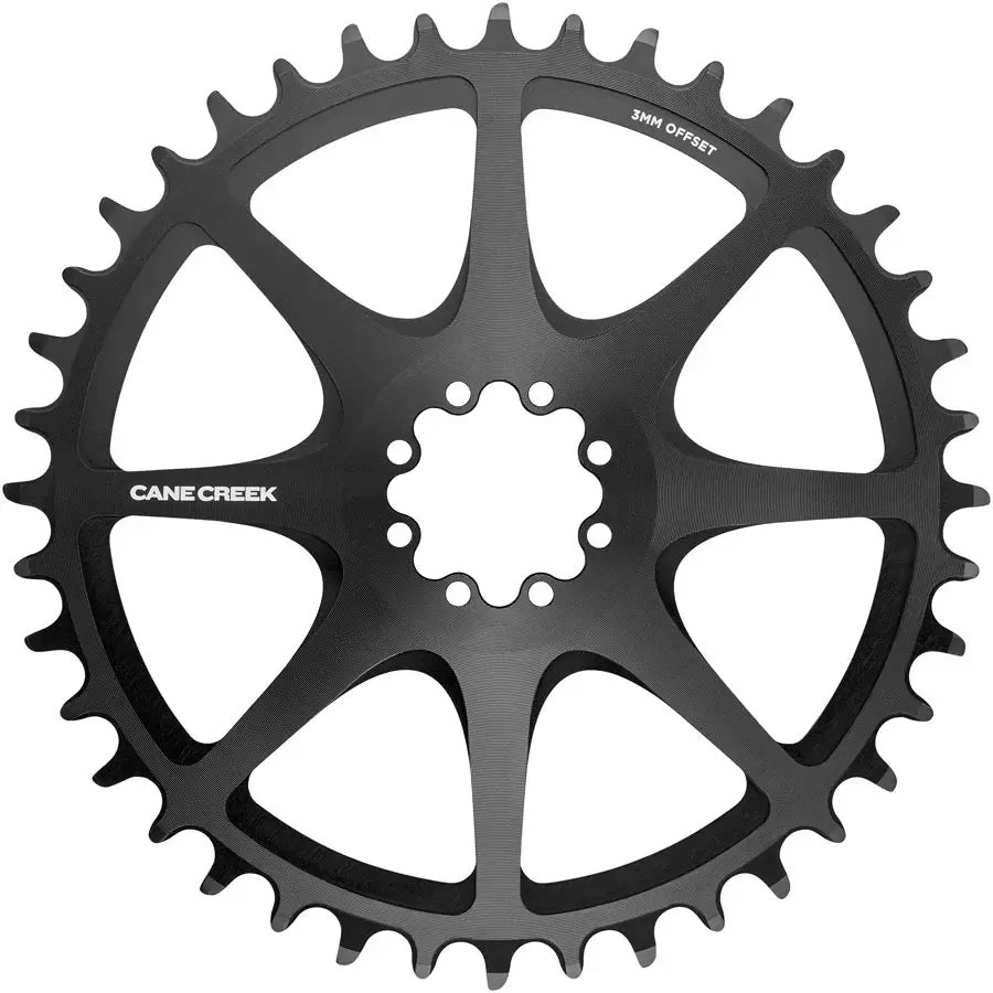 Cane Creek Direct Mount Chainring - 42t 8-Bolt Direct Mount 3mm Offset Black