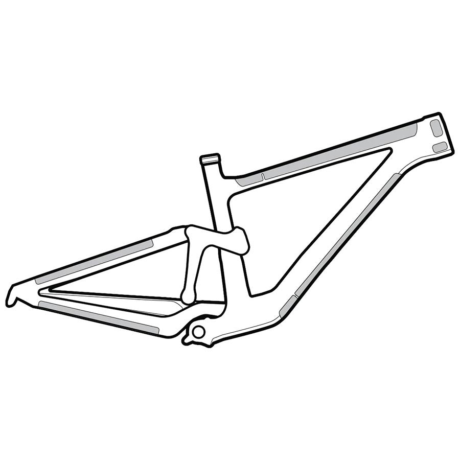 Lizard Skins Clear Protective Frame Wrap - Frame Kit