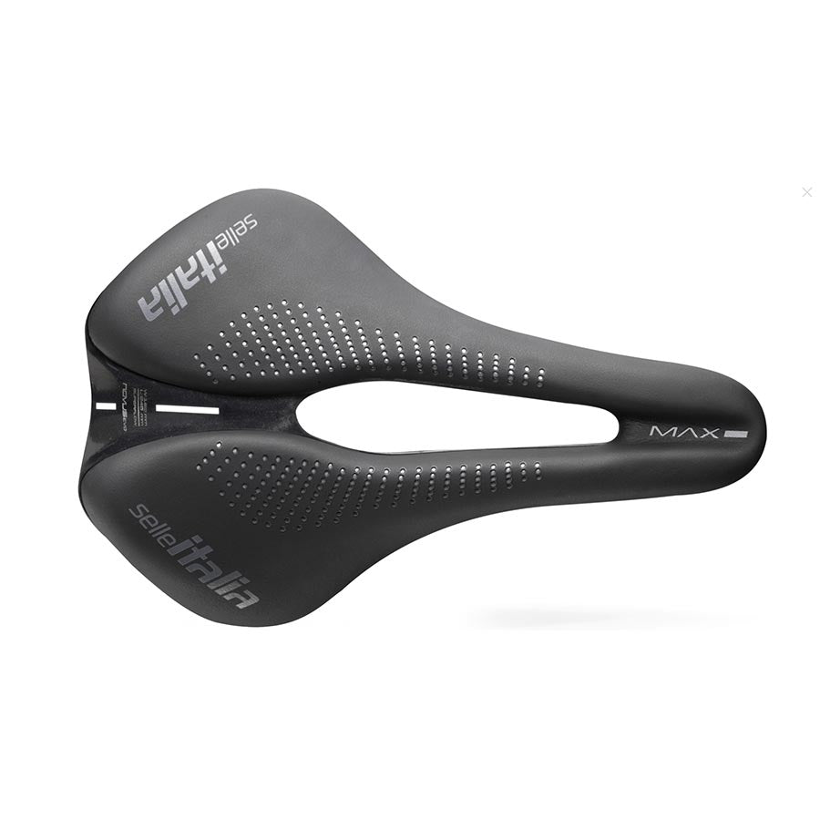 Selle Italia Max Novus EVO Boost Ti 316 Superflow Saddle 245 x 160mm Unisex 228g Black