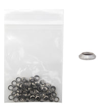 Wheel master Nipple Washers Nipple Washer Bag of 100 Stainless Steel Silver