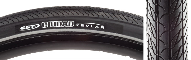 CST Ciudad Tire - 700 x 32 Clincher Wire Black Aramid Puncture Protection