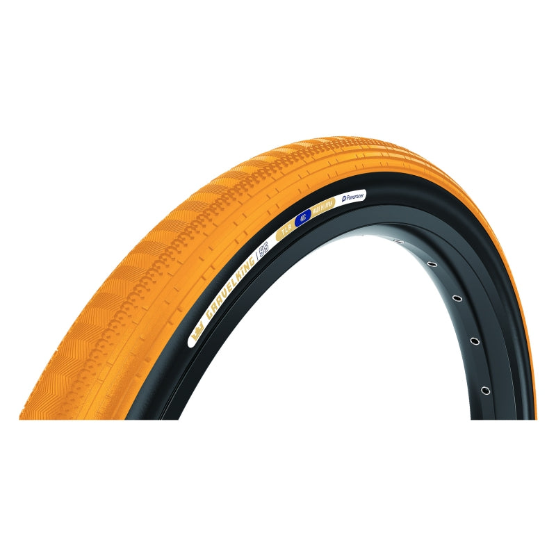 Panaracer GravelKing SS Tire - 700 x 45 Tubeless Folding Honey Butter/Black