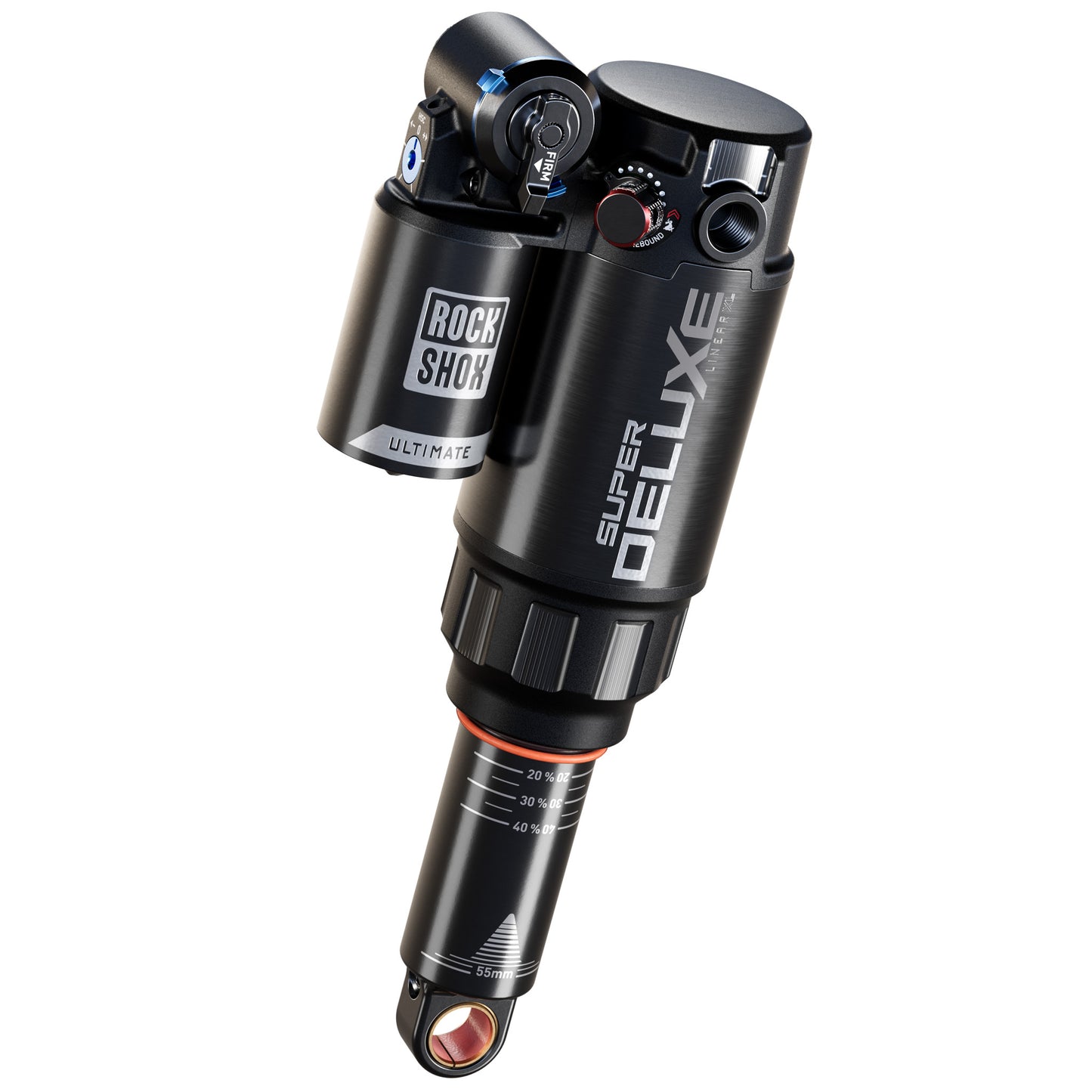 RockShox Super Deluxe Ultimate RC2T Rear Shock - 205 x 65 mm Linear XL Air Token Loc 2 Reb 55 / Comp 34 L/O 45 Standard Trunnion D1